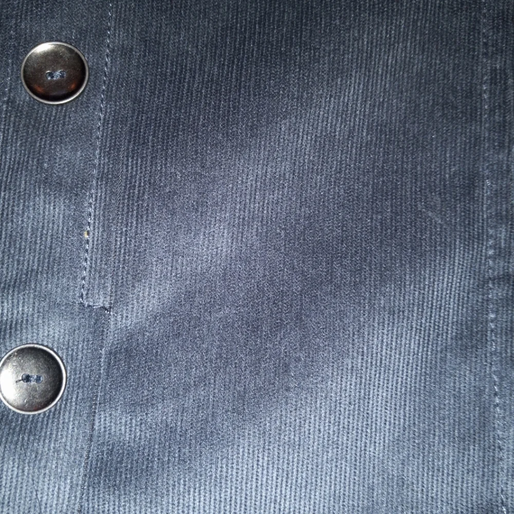 NWT Grey Corduroy Skirt Button Front Sz 10 - Picture 4 of 7